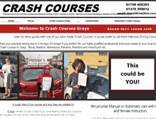 Tablet Screenshot of crashcoursesgrays.co.uk